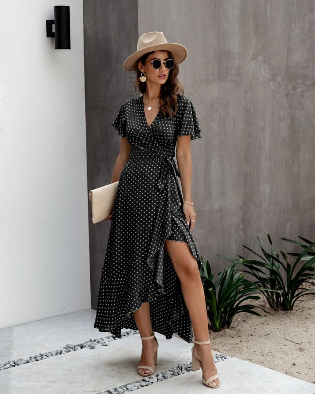 Black Boho Maxi Dress