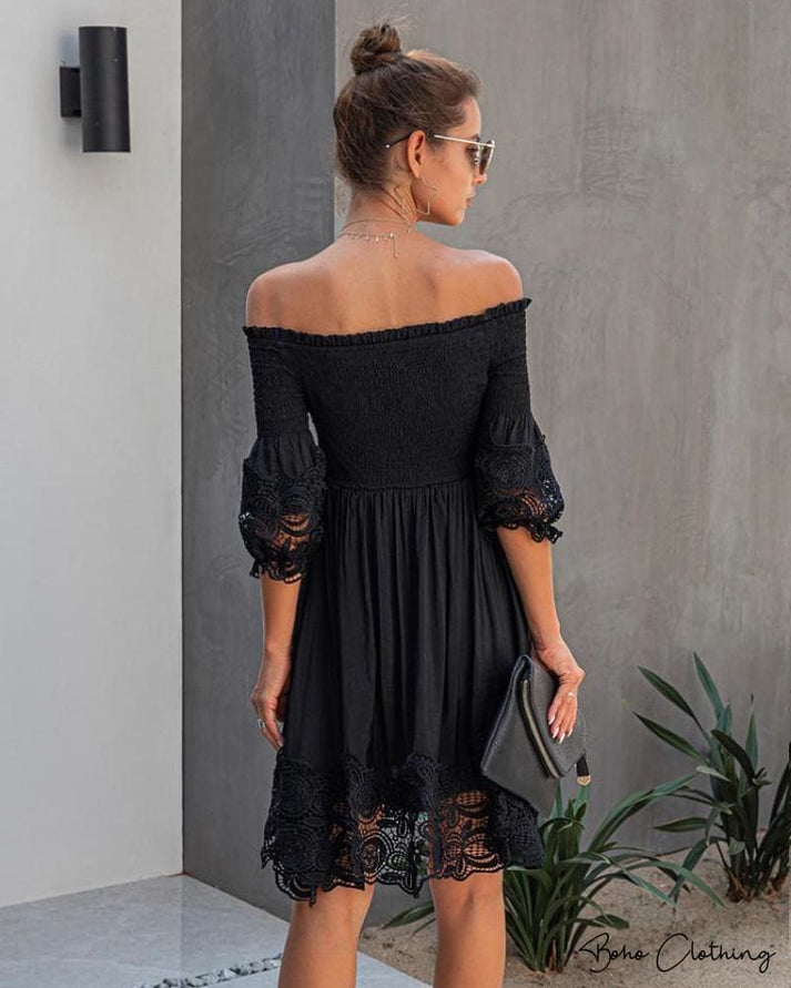 Black Boho Dress Short – Boho Clothing